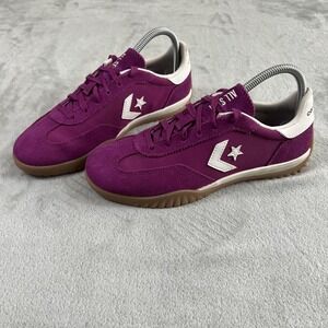 Converse Shoes Mens Size 6 Purple Suede All Star Chevron Logo Gum Sole‎ 38.5